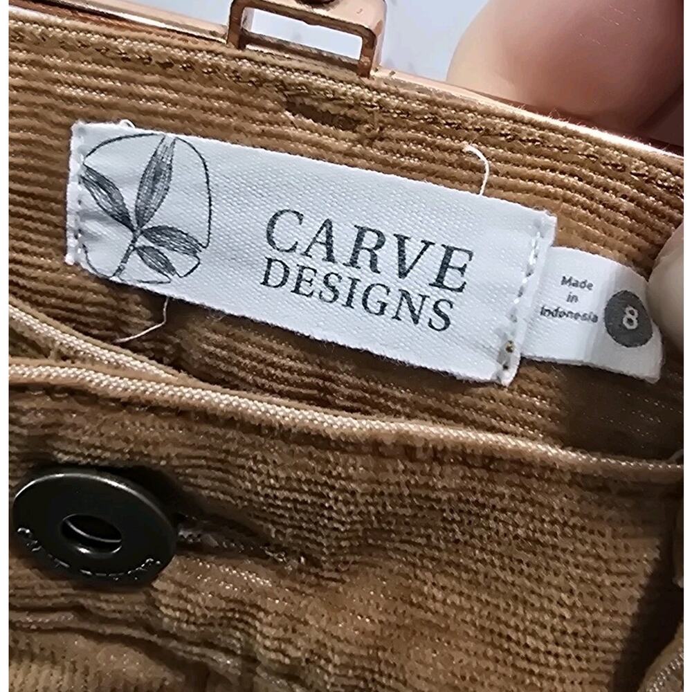 Carve Designs Shorts Womens 8 Brown Corduroy Oahu Rum 6 Inch Mid Rise Bermuda - Picture 4 of 11